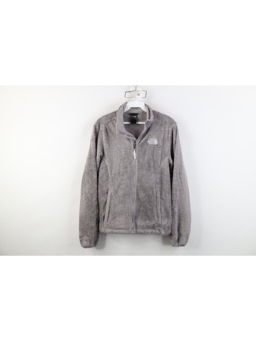 Vintage Y2K The North Face Womens XS Monkey Shag Fleece Full Zip Jacket Gray